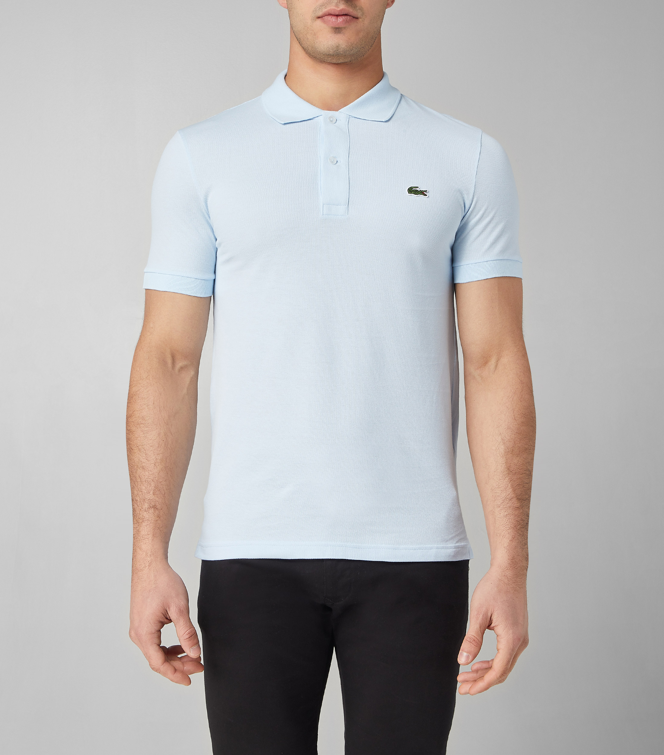 Playera tipo polo manga corta lisa Hombre